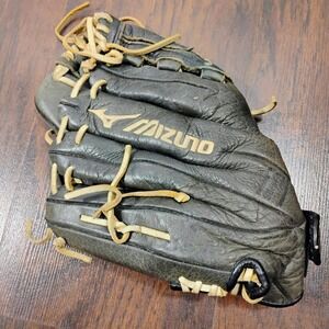 Mizuno 12" Fastpitch Glove GPL1200F1 Right Hand Throw Broken-In Soft Black‎